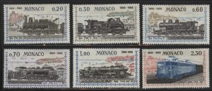 Monaco 692-696 (mh full set of 6) locomotives (1968)