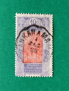 FRENCH GUINEA Scott 70 with Kankan Mamou cancel (See description)