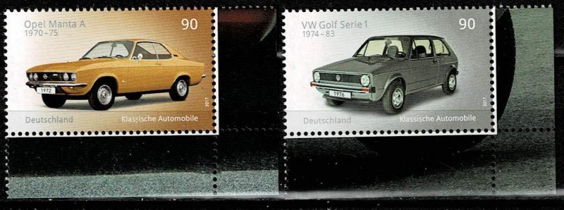 Germany 2017,Sc.#2963-4 MNH, Classic German automobiles