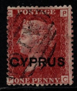 CYPRUS SG2 pl.217 1880 1d RED USED