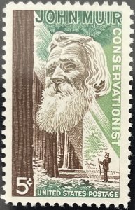 Scott #1245 1964 5¢ John Muir MNH OG VF