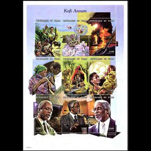 CHAD 1999 - Scott# 798 Sheet-Kofi Annan NH