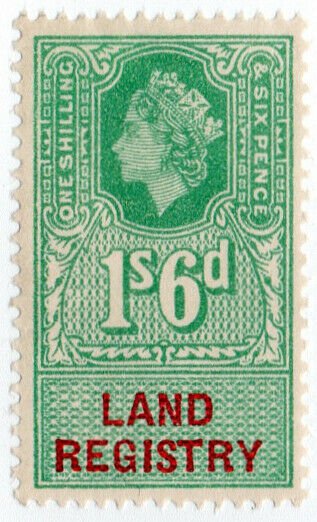 (I.B) Elizabeth II Revenue : Land Registry 1/6d (1960)