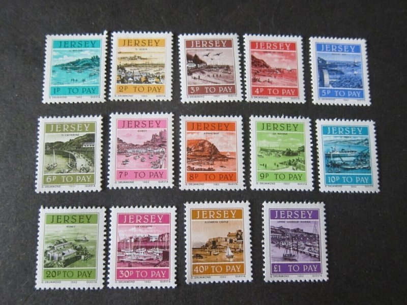 Jersey 1982 Sc J33-46 set MNH