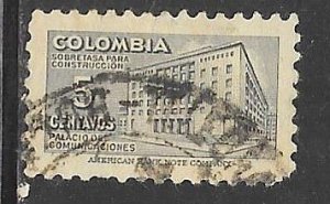 Columbia RA44: 5c Ministry of Posts and Telegraphs, used, F-VF