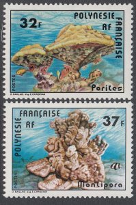 French Polynesia 311-312 MNH CV $6.25
