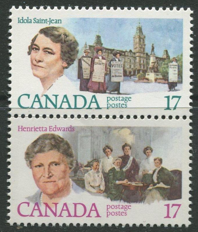 STAMP STATION PERTH Canada #881-882 Famous women 1981 MNH Pair CV$0.70