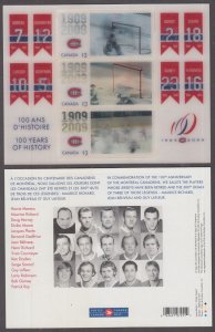 CANADA Sc# 2440a-c S/S of 3 LENTICULAR HOCKEY, IMAGE CHANGES with EVERY MOVE