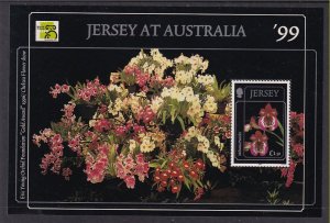 Jersey 896 Flowers Souvenir Sheet MNH VF