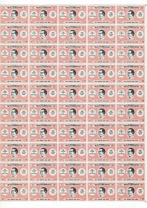 JASTAMPS: Stamps  Specialty Philately  Cinderellas Watergate sheet of 50 stamps