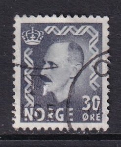 Norway #311  used  1950  King Haakon VII  30o