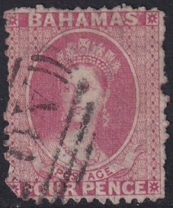 Bahamas 1863 Sc 13 used damaged perfs
