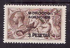 Great Britain Morocco-#55- id7-unused LH  3pe on 2sh6p Britannia-KGV-1914-18-