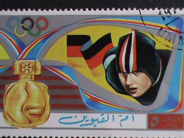 UMM-AL-QIWAIN STAMP:1972 WINTER OLYMPIC GAMES SAPPORO'72-CTO-STAMP VERY FINE