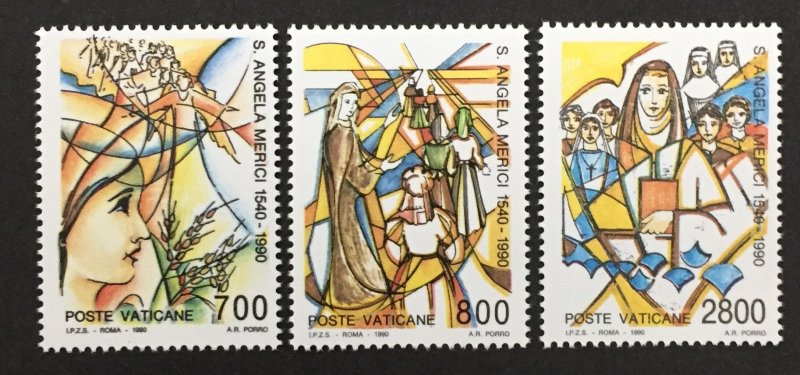 Vatican City 1990 #850-2, S. Angela Merici, MNH.