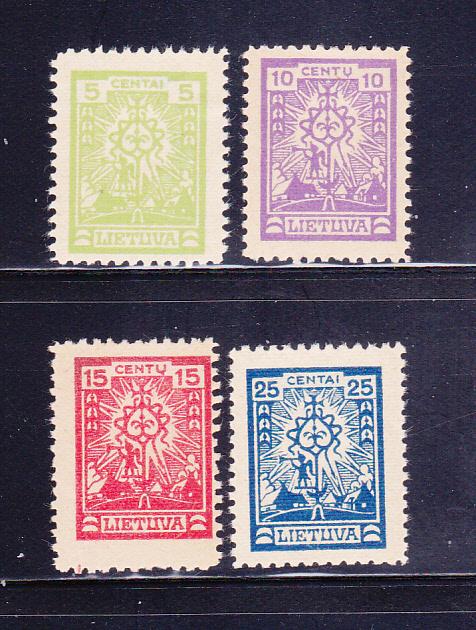 Lithuania 189-193 Set MHR Design