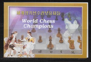 North Korea 4111b 2001 World Chess Championships Complete Booklet MNH