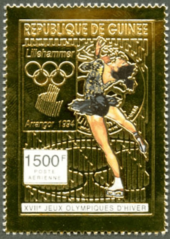 Olympic Games Lillehammer 94 , Gold issue - Imperf. - Series-