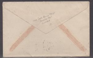 *South Africa Cover, SC# 4 (pair), To  New York USA, Forwarded, 11-14-1922