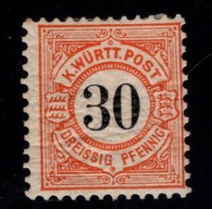 Wurttemberg Scott 64 MH* stamp