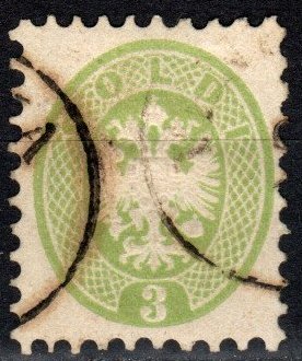 Austria Lombardy-Venetia #21 F-VF Used CV $52.50  (X4269)