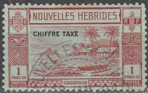 New Hebrides (Fr) #J10 F-VF Used CV $175.00 (A12824)