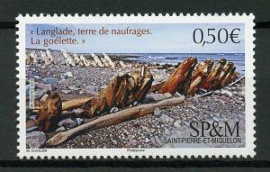 Saint-Pierre & Miquelon SP&M 2019 MNH Langlade Shipwrecks 1v Set Ships Stamps