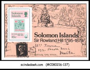 SOLOMON ISLANDS - 1979 DEATH CENTENARY OF SIR ROWLAND HILL - MIN/SHT MNH