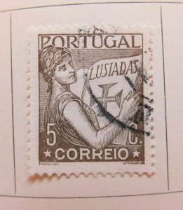1931-38 A5P45F380 Portugal 5c Used-