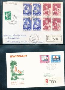Netherlands Philippines Haiti Finland RED CROSS Covers x 18 (Au12954