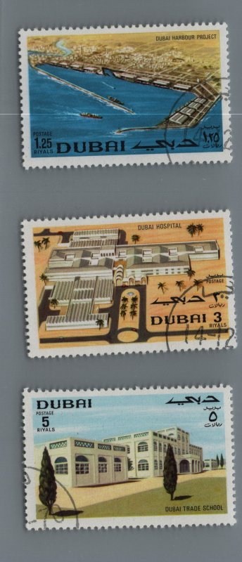 38 Dubai Stamps NH Light Cancels GREAT COLLECTION! Stock Numbers Listed Inside!