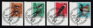 Switzerland B402-B405 used stamps superb cancels Pro Juventute birds