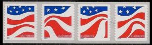 US 4894-4897 4897a Red White Blue forever strip (4 stamps) MNH 2014