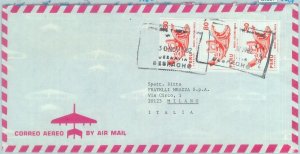 84307 -  PERU - POSTAL HISTORY -   AIRMAIL  COVER to ITALY  1982 - MAZCA Huaco