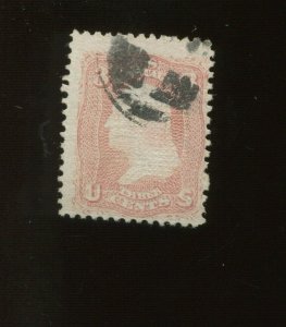 85 Washington D-Grill Used Stamp with Crowe Cert (BZ 718)