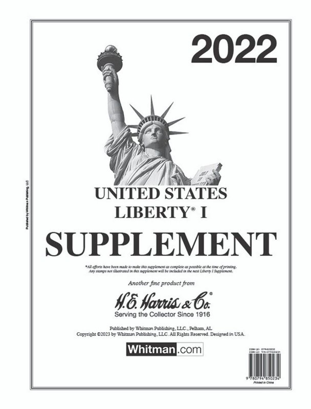 H E Harris Liberty 1 2022 Stamp Album Supplement ( HE HARRIS LIBERTY I 2022 ) 