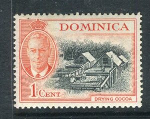 DOMINICA; 1951 early GVI Pictorial issue Mint hinged shade of 1c. value