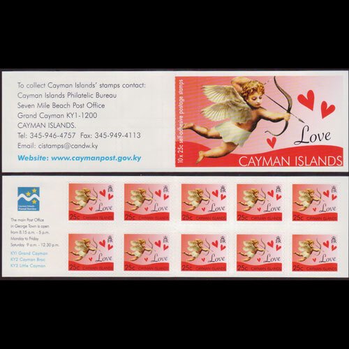 CAYMAN IS. 2008 - Scott# 1019A Booklet-Love NH