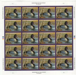 RW88 - Federal Duck Stamp. Complete Sheet Of 20. Self Adhesive.  #02 RW88sh20