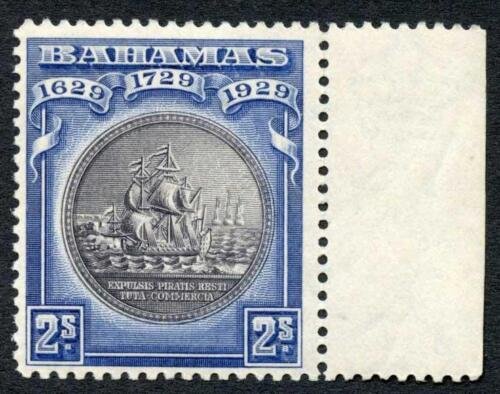 Bahamas 1930 2s black and deep blue Tercentenary SG129 UM cat 18 pounds 