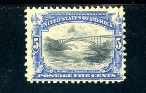 USAstamps Unused FVF US 1901 Pan-American Bridge Scott 297 OG MNH