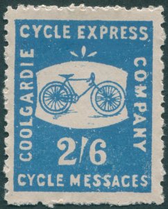 Western Australia 1894 2s 6d blue Coolgardie Cycle Express MNH