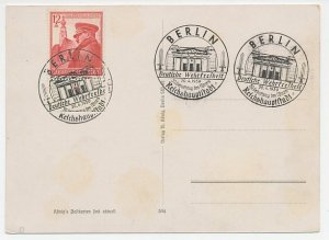 Picture postcard / Postmark Germany 1939 50th anniversary Hitler - Reichstag bui