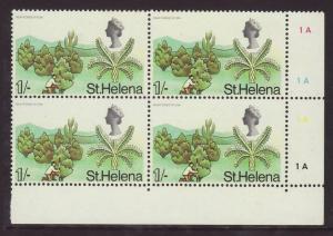 1968 St Helena 1/- in Block of 4 U/M SG235