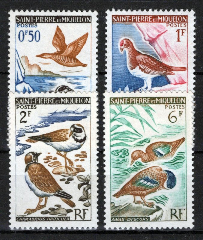 St. Pierre & Miquelon 362-365 MNH Birds Animals Ducks ZAYIX 0524S0222