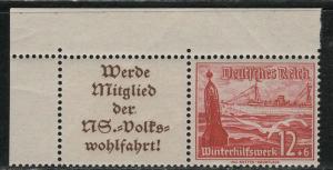 Germany Scott # B112, label A11.2, mint nh, se-tenant, Mi# W127