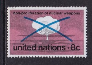 United Nations New York #227  MNH  1972  no nuclear weapons