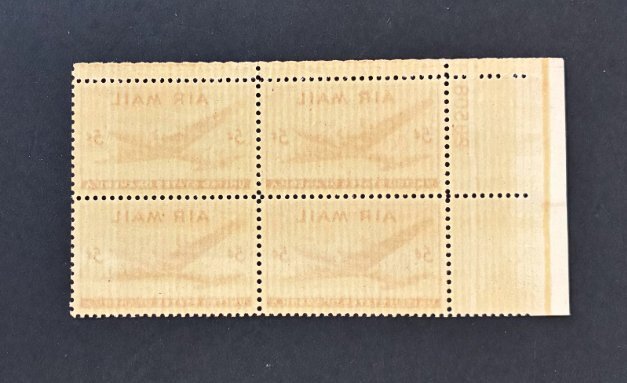 US #C32 Mint VF-XF NH OG, UL Plate Block #23508. Fresh.   17201