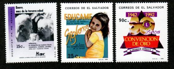  El Salvador 1227,1295,1268 Mint NH!