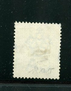 Nevis #26 (NE477) Queen Victoria 4 pence Blue, wmk 2, Used, FVF, CV$55.00